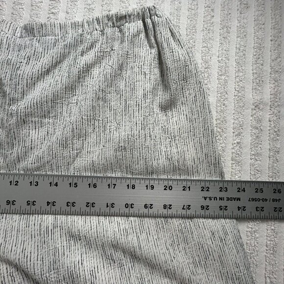 Kd. Spring Women's Striped Pattern Pull On High Rise Wide Leg Pants Gray Large - Picture 6 of 10